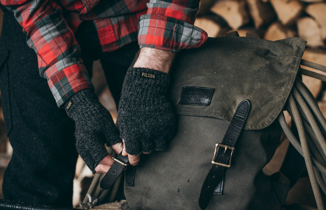 FILSON FINGERLESS KNIT GLOVES
