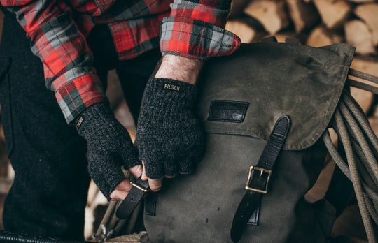 FILSON FINGERLESS KNIT GLOVES