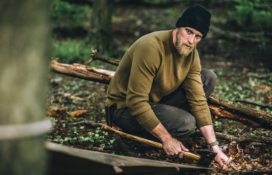FILSON WAFFLE KNIT CREW - 2 color options