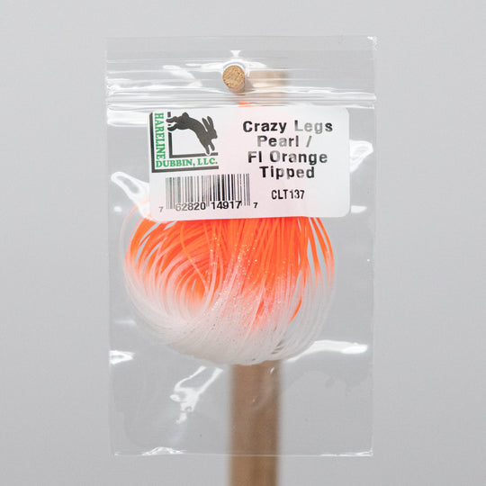 Hareline Crazy Legs Fly Tying Material - 5 Skirts, 27 Colors, Sparkle Flake