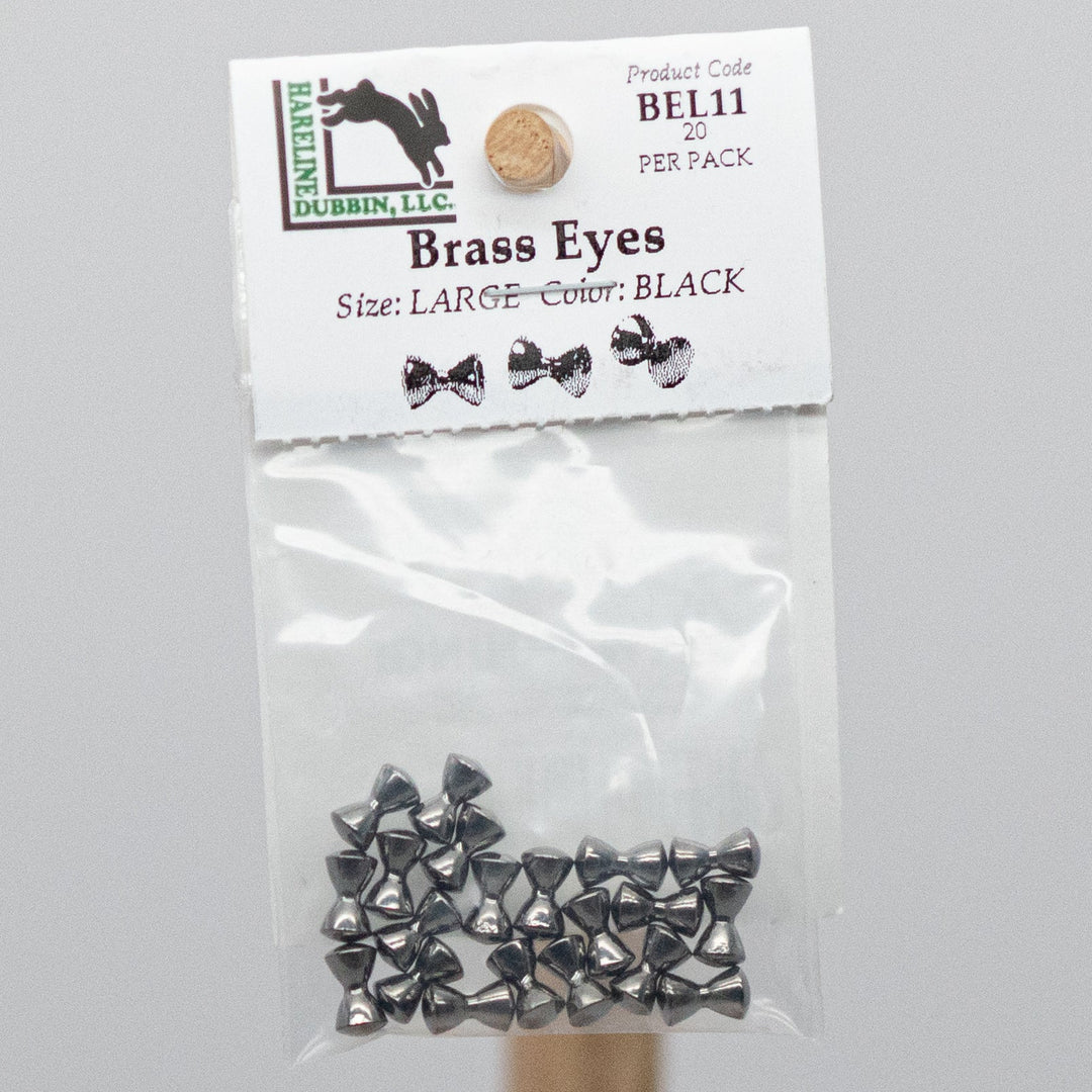 HARELINE BRASS EYES - 2 sizes with 8 color options