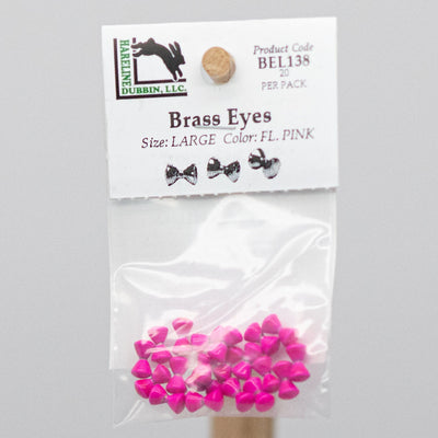 HARELINE BRASS EYES - 2 sizes with 8 color options