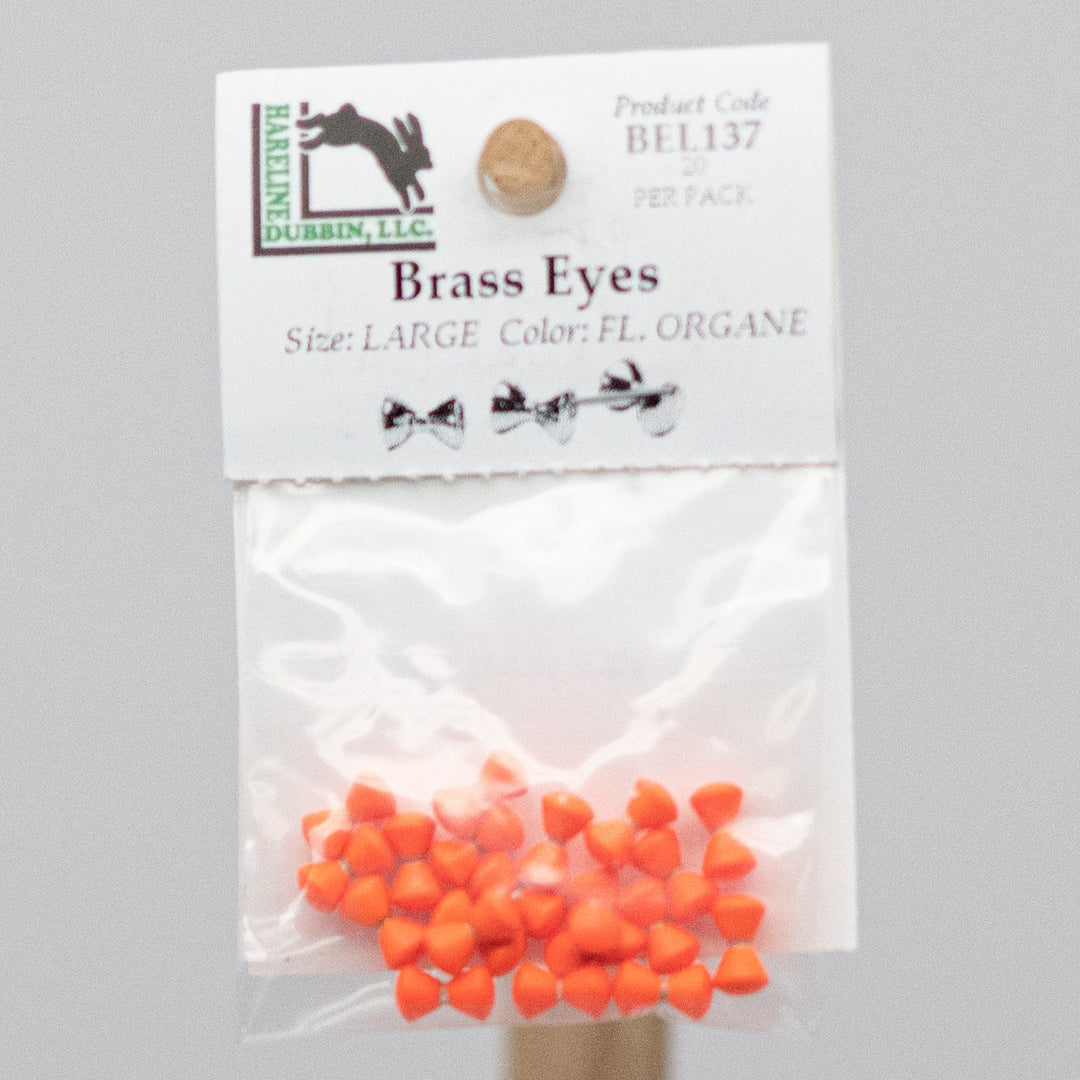 HARELINE BRASS EYES - 2 sizes with 8 color options