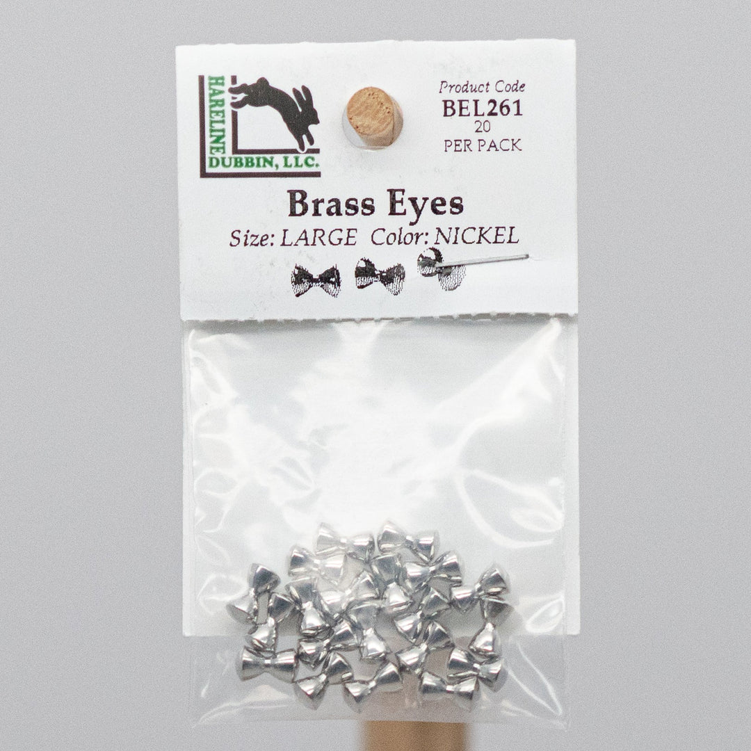 HARELINE BRASS EYES - 2 sizes with 8 color options