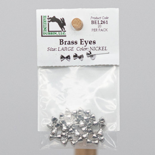 HARELINE BRASS EYES - 2 sizes with 8 color options