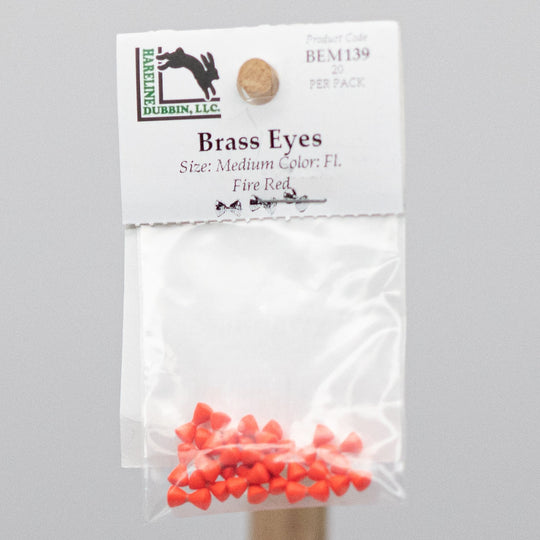 HARELINE BRASS EYES - 2 sizes with 8 color options