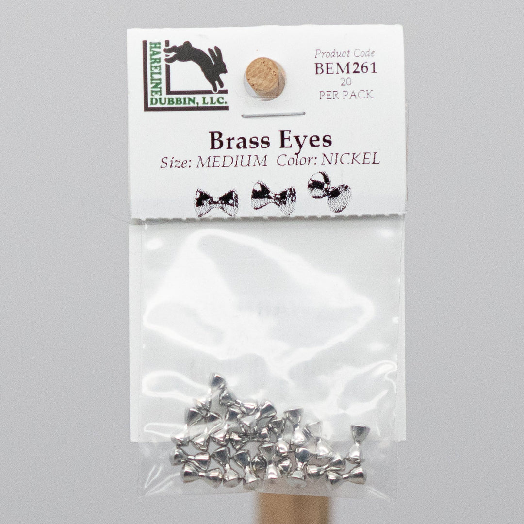 HARELINE BRASS EYES - 2 sizes with 8 color options