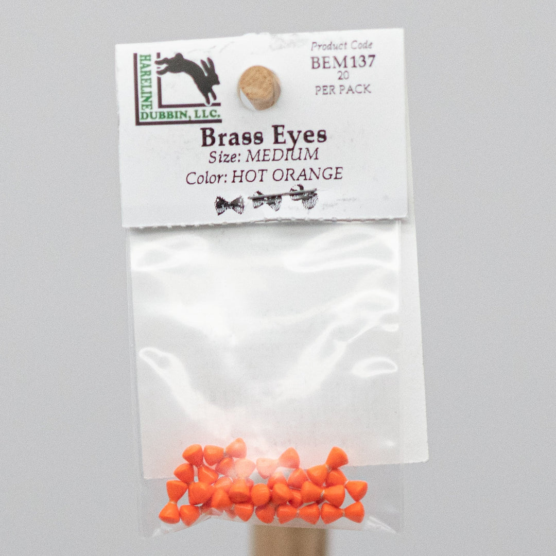 HARELINE BRASS EYES - 2 sizes with 8 color options