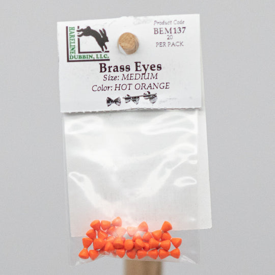 HARELINE BRASS EYES - 2 sizes with 8 color options