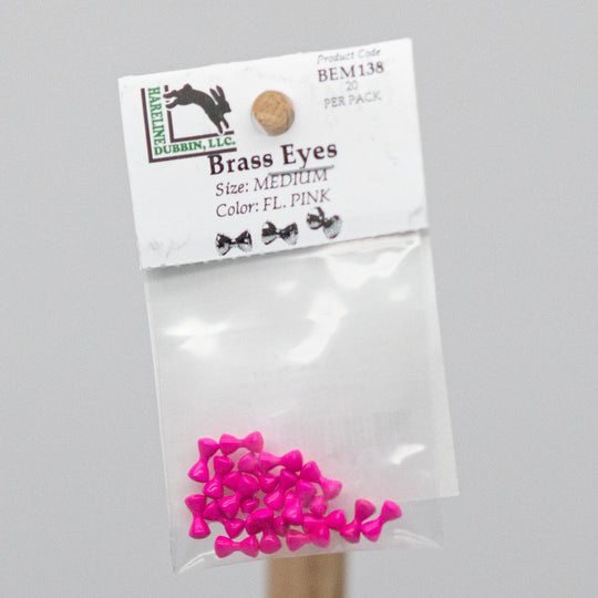 HARELINE BRASS EYES - 2 sizes with 8 color options