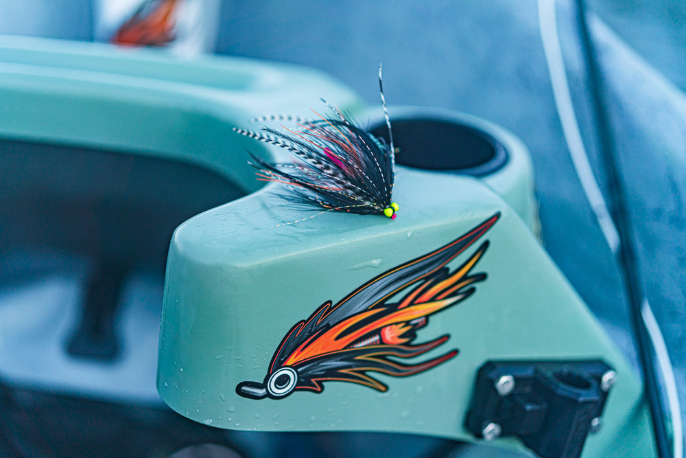 FLY GYDE INTRUDER DECAL - BLACK & BLUE