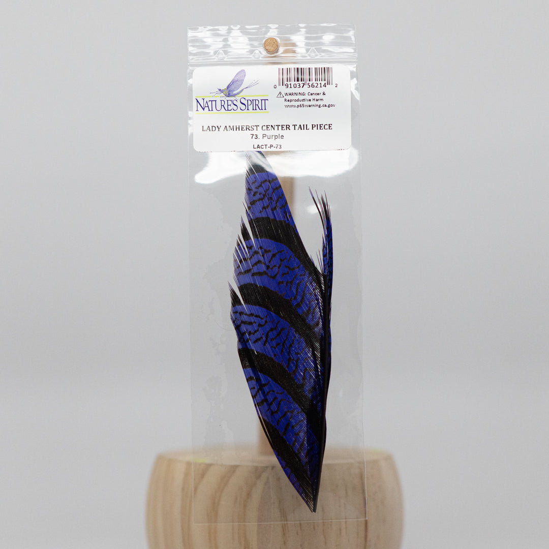 LADY AMHERST CENTER TAIL 4" PIECE - 9 color options