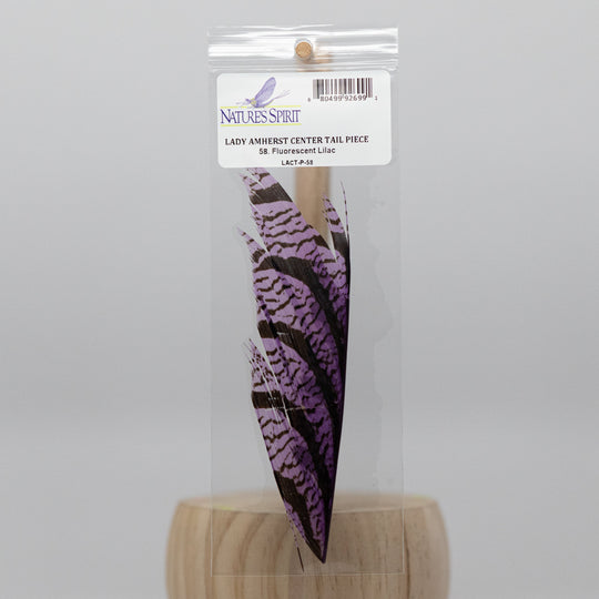 LADY AMHERST CENTER TAIL 4" PIECE - 9 color options
