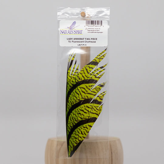 LADY AMHERST CENTER TAIL 4" PIECE - 9 color options