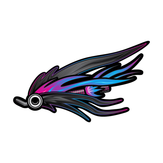 FLY GYDE INTRUDER DECAL - BLACK &amp; BLUE